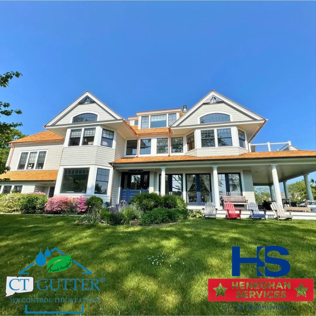 CT Gutter Fairfield County Connecticut - Repair - Install - Gutter - Covers Greenwich New Canaan Darien Ridgefield Westport Southport Connecticut